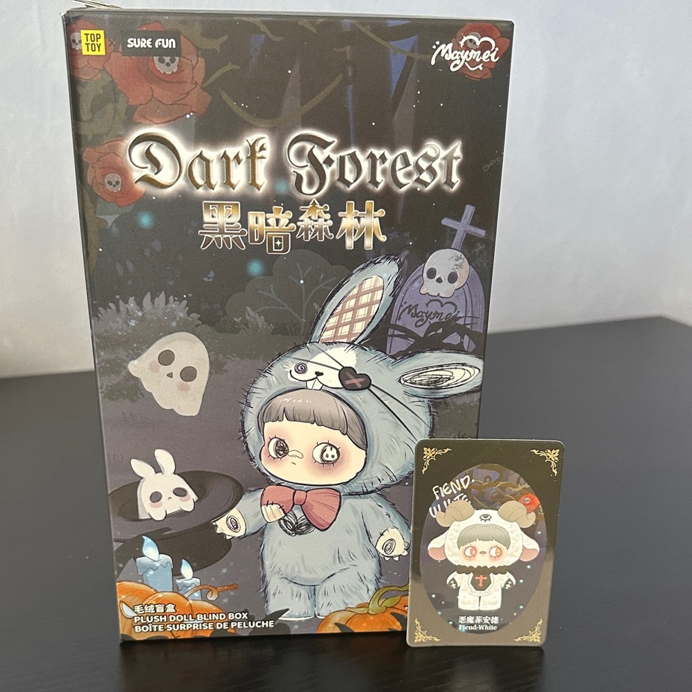 Maymei Dark Forest Plush Doll Blind Box - Confirmed FIEND WHITE (NIB) - Picture 2 of 6